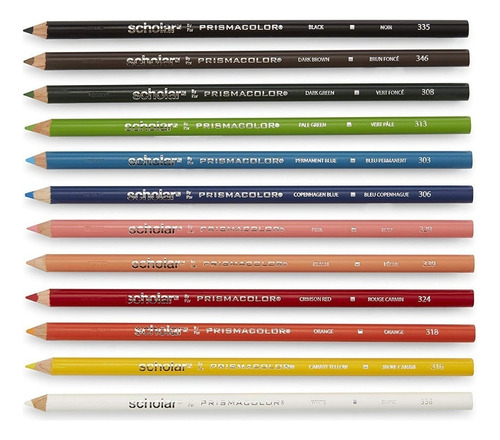 Set De 12 Colores Prismacolor Scholar 2b Colores Surtidos