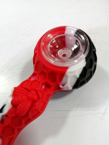 Imagen 6 de 8 de Pipa De Silicona Copa De Vidrio Liviana Lavable