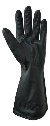 Guantes De Látex Industrial Negro Gamisol L1005