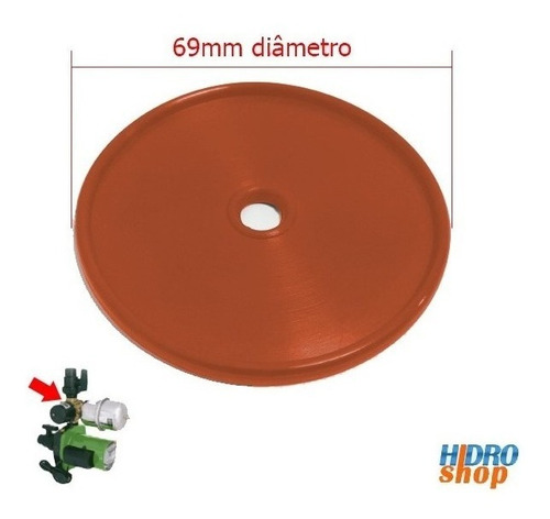 Diafragma Silicone P/ Pressurizador Rowa Tango Press