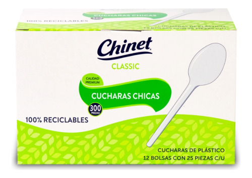 Cucharas Desechables Chinet Reutilizables 300 Pzas