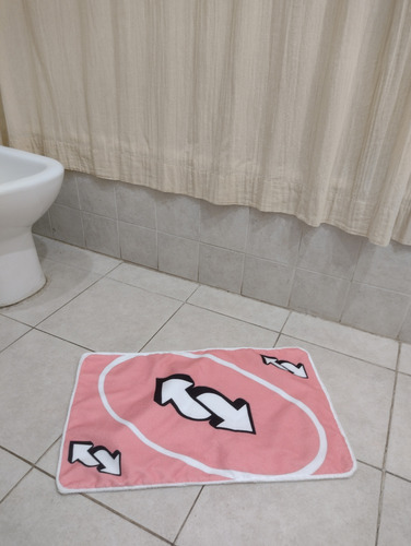 Alfombra De Toalla Para Baño - Diseños Varios Rosa Uno