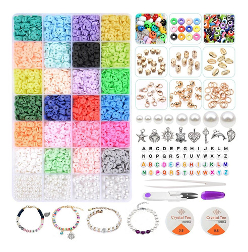 7000   De Arcilla Hacer Pulseras  0 236 In  24 Colores ...