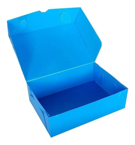 Caja Archivo Plástica Azul A4 Tv 12 Cm Plana *25 Unid