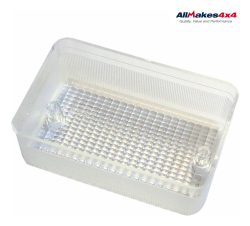 Lente Lanterna Tras Retang Branca Lr Defender 130 1989-2001 Branca Crystal