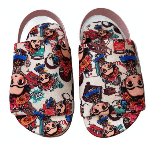 Sandalia Pantunfla Dibujos Para Niña Moda Casual Mod 009