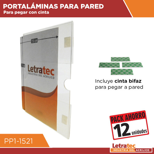 Porta Hoja De Pared Acrílico A5 Pp1-1521-12 Pack/12