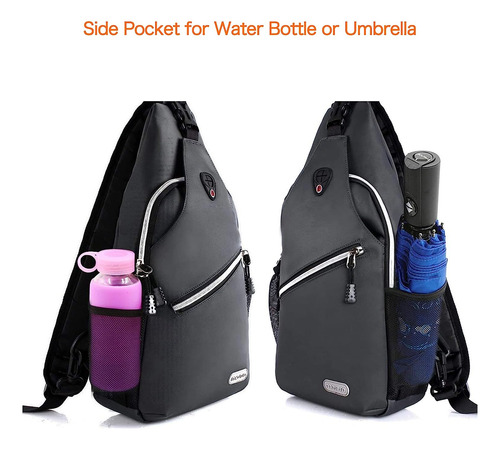 Mosiso - Mochila Bandolera Multiusos, Para Viajes, Senderism
