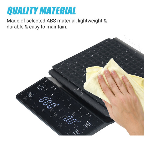 Báscula Digital De Alta Precisión Con Pantalla Led