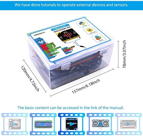 Geeekpi Basic Starter Kit Para Bbc Micro:bit (v2 Incluido),