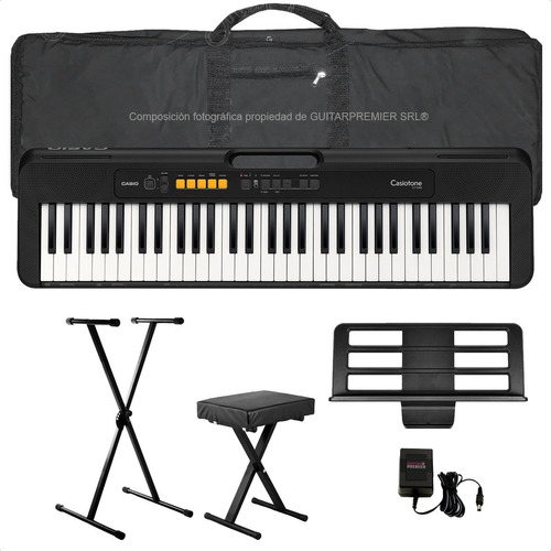 Organo Teclado Casio Cts100 Usb Banqueta Funda Pie Fuente