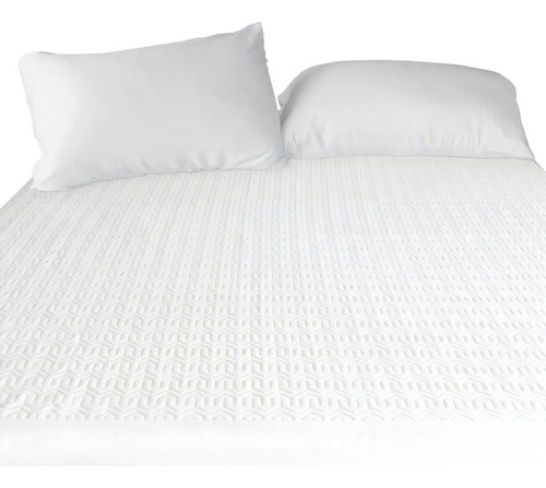 Smart Bamboo Protector De Colchón Impermeable Individual De Fibras Naturales De Bambú Hipoalergénico Transpirable Con 100% Protección Contra Derrames Blanco