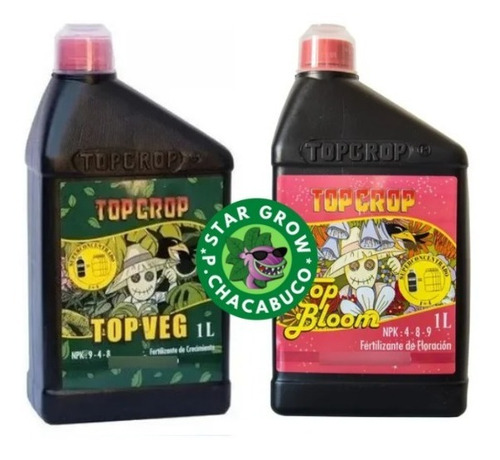 Imagen 1 de 4 de Combo Top Veg 1l + Top Bloom 1l Vege Y Flora Top Crop