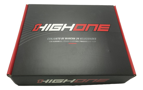 Imagem 3 de 3 de Kit Relação High One 3x8v 24v Câmbio Cassete 11/32 Alavancas