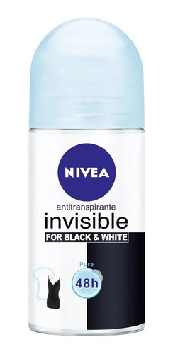 Desodorante Roll Nivea Black & White Pure
