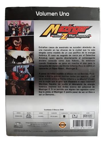 Mazinger Edition Z: The Impact! Vol. 1 Dvd
