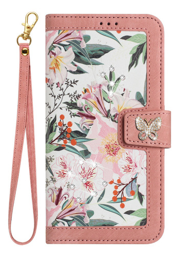 Funda De Piel Sintética Para Samsung Galaxy A56, A55, A35, A16, A26, A34, A54, S24, Fe, S25, Con Forma De Cartera Con Forma De Flor