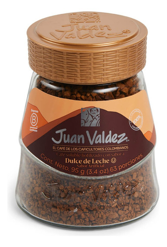 Cafe Juan Valdez Soluble 100% Colombiano 95g Dulce De Leche