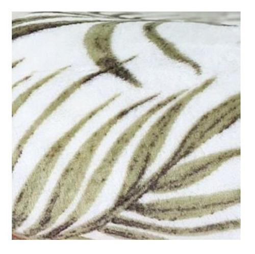 Imagen 3 de 3 de Frazada Decorinter Flannel 2 1/2 plazas color verde con diseño minerva de 2.4m x 2.2m
