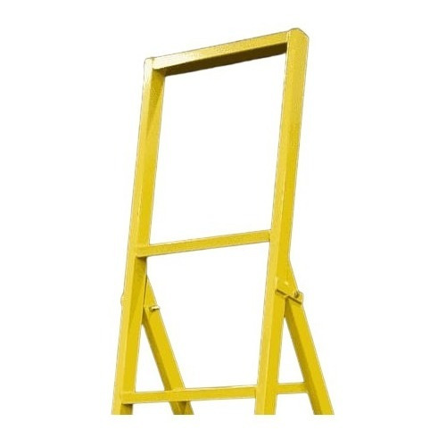 Escada 6 Degraus Amarela Pintor Reforçada Fertag