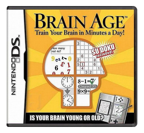 Brain Age Train Your Brain In Minutes Day Jogo Nintendo Ds