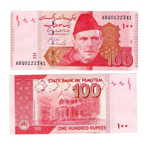 Pakistán - Billete 100 Rupias 2021 - Unc