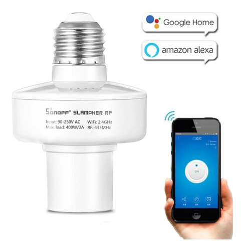  Foco Socket Inteligente Smartbulb Wifi Google Home Alexa 