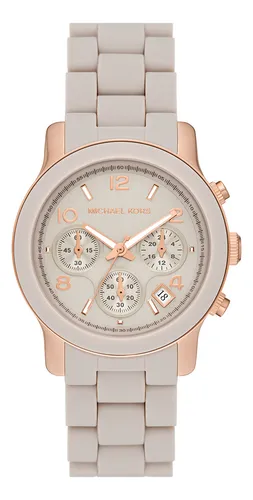 Gold and white michael kors watch online