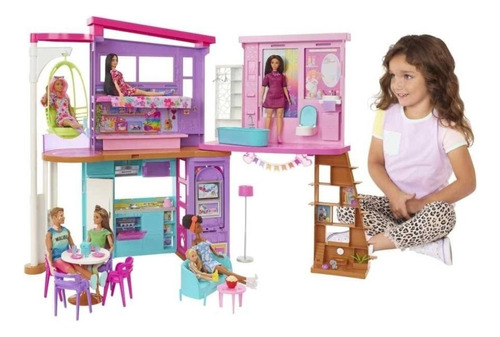 Set De Juego Barbie Casa De Muñecas Malibú
