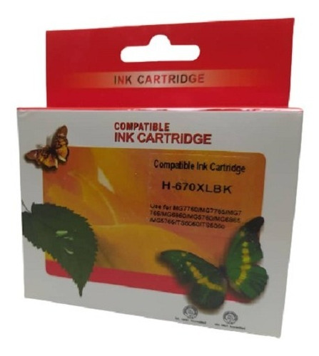 Cartucho Tinta Hp 670 Xl  Black Cyan Magenta Yellow Stamprit