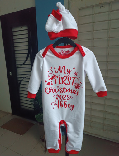 Enterizo Para Bebe Navidad Personalizado 