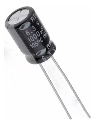 Capacitor Eletrolítico 1.000uf 6,3v - Kit C/10 Unidades