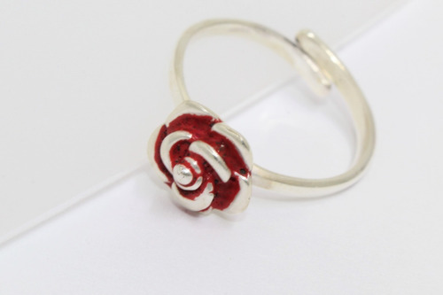 Hermoso Anillo Plata 925 Ajustable A320 Regala Una Rosa Roja