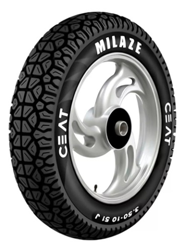 Llanta 90/100-10 Ceat Milaze 51j R&f Tt