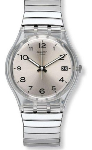 Reloj Mujer Swatch Elastizado A Ó B Env Grts Silverall Gm416