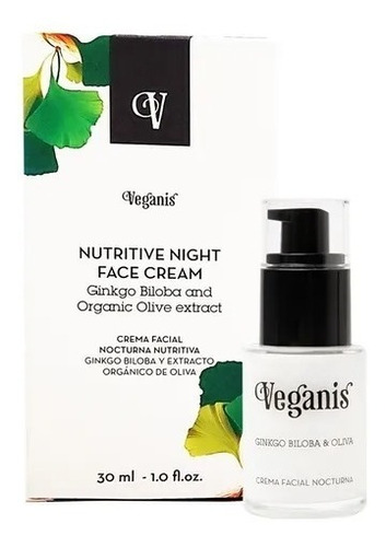 Veganis Crema Facial Nocturna Nutritiva 30ml