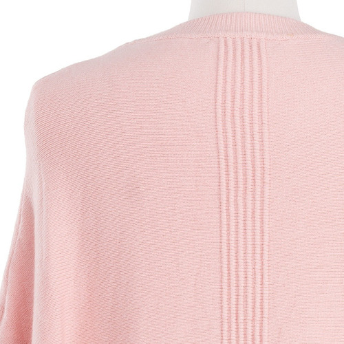 Imagen 7 de 8 de Poncho Capa Cerrado Tejido Fino Estrech Elegante Acanalado.