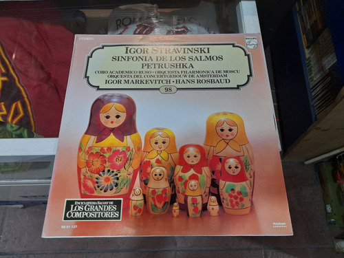 Lp Igor Stravinski Sinfonía De Los Salmos Acetato,long Play (Usado)