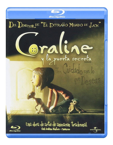Coraline Y La Puerta Secreta | Blu Ray Película Nuevo