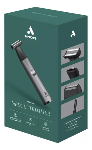 Maquina Andis Inalámbrica Rostro, Nariz Y Orejas Modelo Inedge Lithium-ion Sbt1, Estuche Blando
