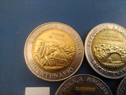 Moneda Bicentenario 1 Peso Colección Por 5 Año 2010 (Usado)