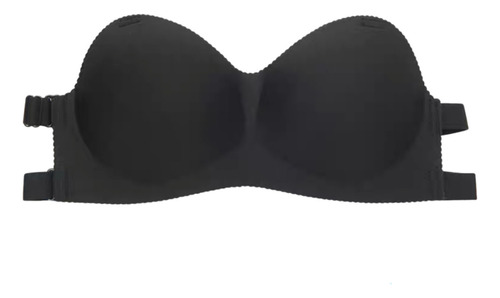 Sostén Strapless Negro Y Beige Espalda 