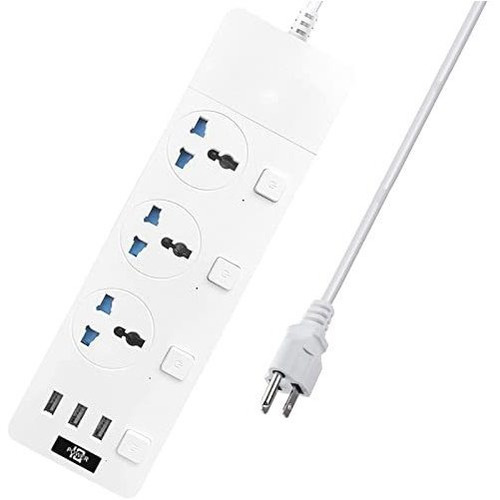 Power Strip Con Puertos Usb, Cable De Extensión Con T14yl