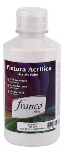 Pintura Acrilica Blanco 250ml Franco