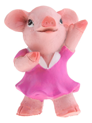 4x Cute Mini Pig Toy Figures Kit Fairy Garden Terrario Prop