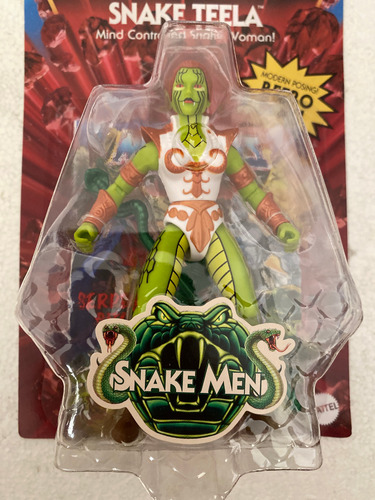 Snake Teela Motu Origins Retro Play Mattel Wave 13 Unpunched (Usado)