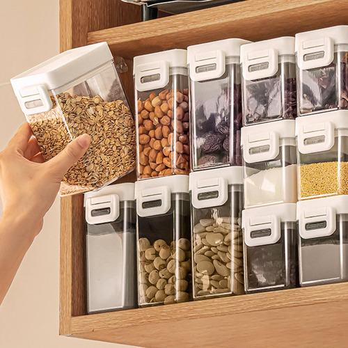 Contenedor De Almacenamiento De Arroz Transparente