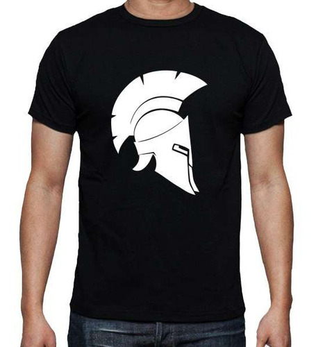 Remera Spartan (negra) Ideas Mvd