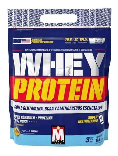 Proteina De Suero Whey Protein Mervick Suplementos 3 Kg