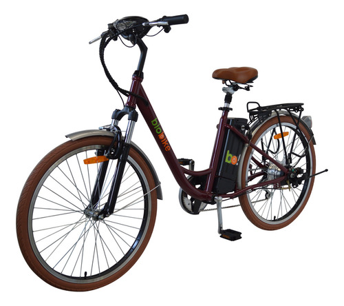 Bicicleta Elétrica Biobike Style Basic Aro 26'' | Cor Bordô